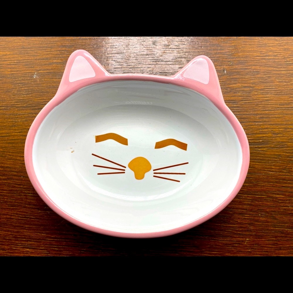 Petrageous White Cat Face Bowl